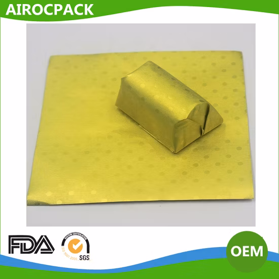 Hochwertiges, laminiertes Aluminiumfolien-Wachspapier für Schokoladenverpackungen
